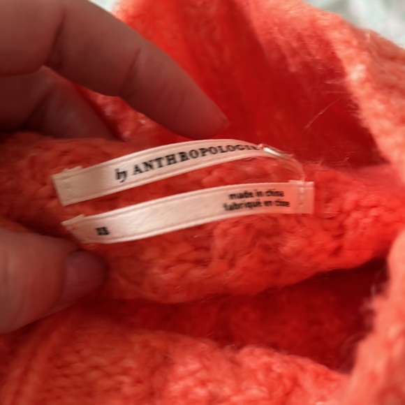 Gorgeous Anthro Coral Sweater XS - Picture 3 of 8